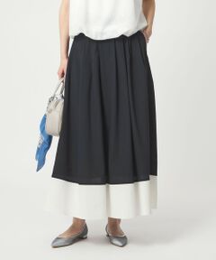 green label relaxing / グリーンレーベル リラクシング ロング・マキシ丈スカート | Breeze Cool タック スカート マシンウォッシャブル 通気性 UVカット