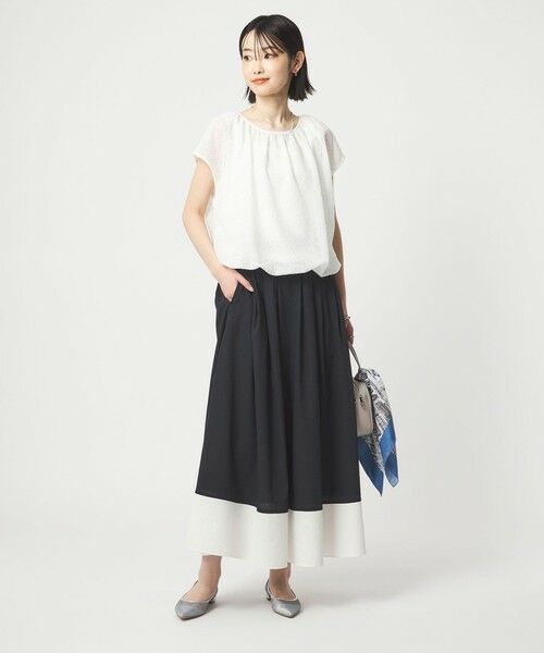 green label relaxing / グリーンレーベル リラクシング ロング・マキシ丈スカート | Breeze Cool タック スカート マシンウォッシャブル 通気性 UVカット | 詳細13