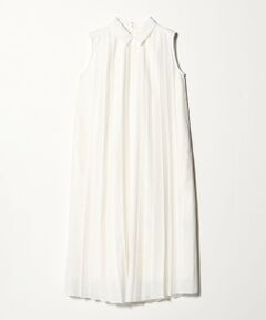 green label relaxing / グリーンレーベル リラクシング ロング・マキシ丈ワンピース | エリツキ プリーツ ノースリーブ ワンピース