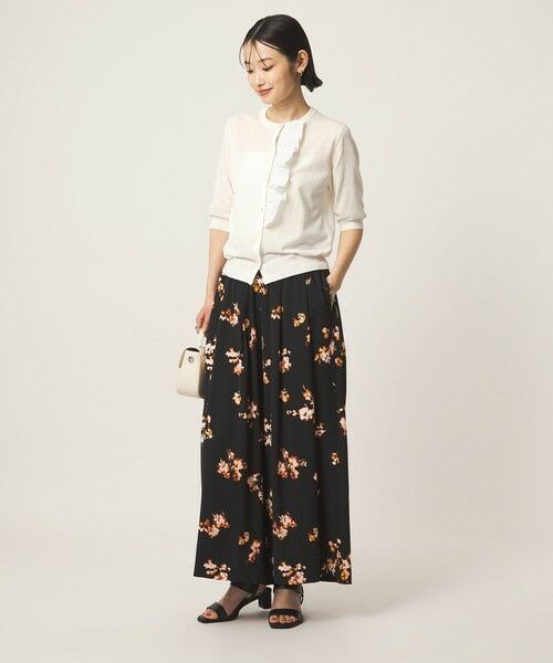 green label relaxing / グリーンレーベル リラクシング カーディガン・ボレロ | フリル ショートスリーブ ニット カーディガン | 詳細3