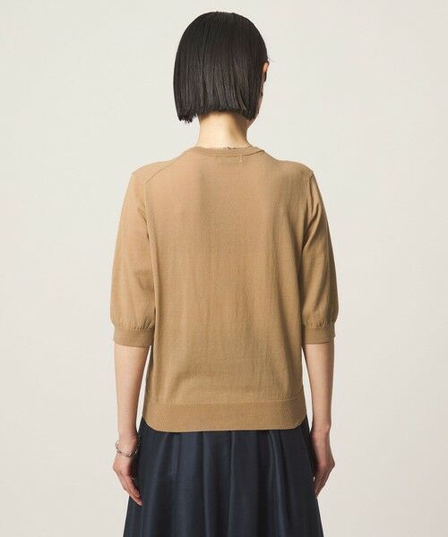 green label relaxing / グリーンレーベル リラクシング カーディガン・ボレロ | フリル ショートスリーブ ニット カーディガン | 詳細15