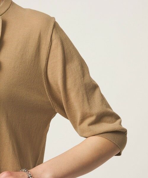 green label relaxing / グリーンレーベル リラクシング カーディガン・ボレロ | フリル ショートスリーブ ニット カーディガン | 詳細17