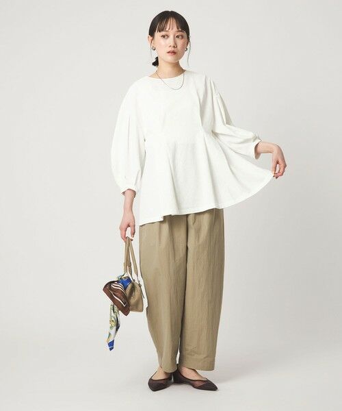 green label relaxing / グリーンレーベル リラクシング シャツ・ブラウス | ウエスト タック ブラウス UVカット 通気性 | 詳細2