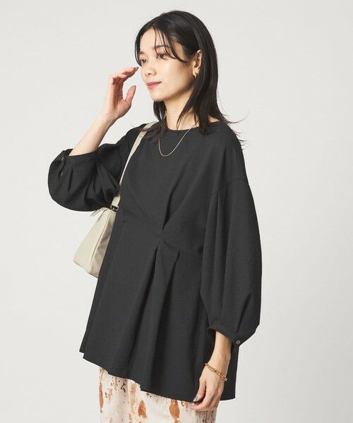 green label relaxing / グリーンレーベル リラクシング シャツ・ブラウス | ウエスト タック ブラウス UVカット 通気性 | 詳細7