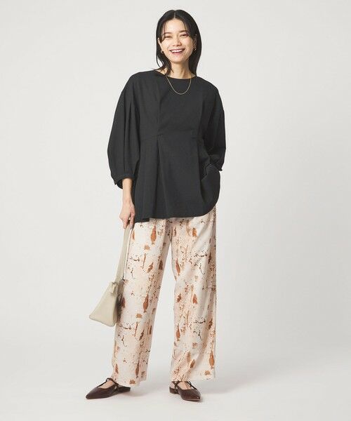 green label relaxing / グリーンレーベル リラクシング シャツ・ブラウス | ウエスト タック ブラウス UVカット 通気性 | 詳細8