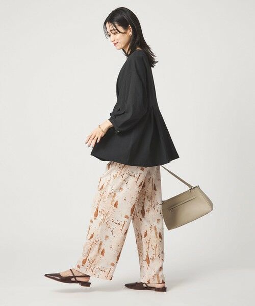 green label relaxing / グリーンレーベル リラクシング シャツ・ブラウス | ウエスト タック ブラウス UVカット 通気性 | 詳細9