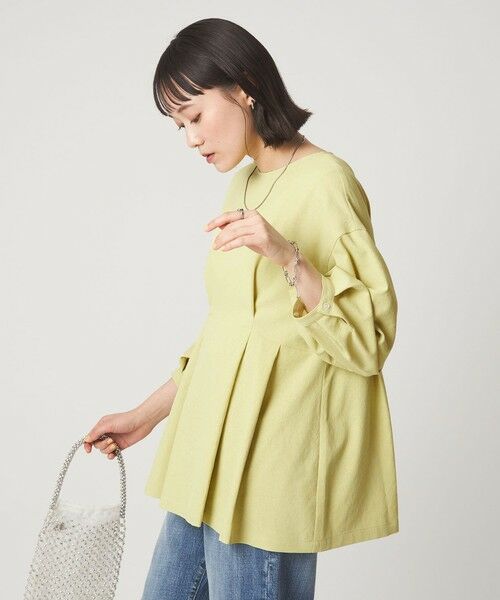 green label relaxing / グリーンレーベル リラクシング シャツ・ブラウス | ウエスト タック ブラウス UVカット 通気性 | 詳細12