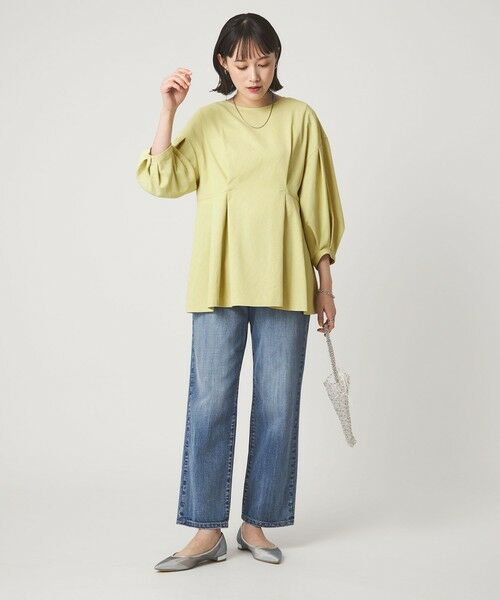 green label relaxing / グリーンレーベル リラクシング シャツ・ブラウス | ウエスト タック ブラウス UVカット 通気性 | 詳細15