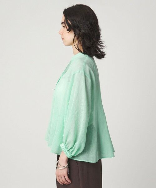 green label relaxing / グリーンレーベル リラクシング シャツ・ブラウス | ラミーライク マチ フレア ブラウス | 詳細25