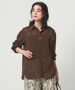 green label relaxing / グリーンレーベル リラクシング シャツ・ブラウス | ［size SHORTあり］ラミーライク シャツ 通気性