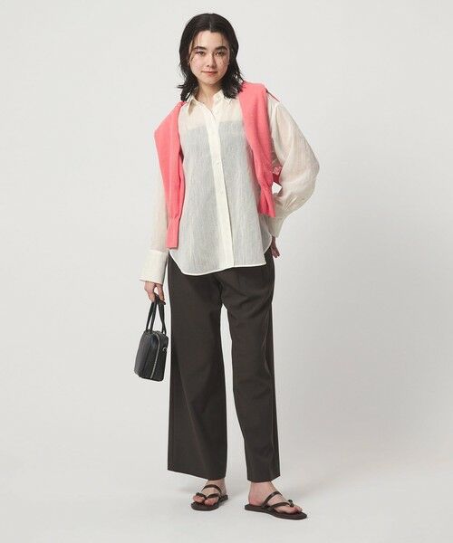 green label relaxing / グリーンレーベル リラクシング シャツ・ブラウス | ［size SHORTあり］ラミーライク シャツ 通気性 | 詳細4