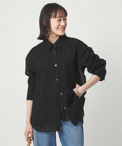green label relaxing / グリーンレーベル リラクシング シャツ・ブラウス | ［size SHORTあり］ラミーライク シャツ 通気性 | 詳細6