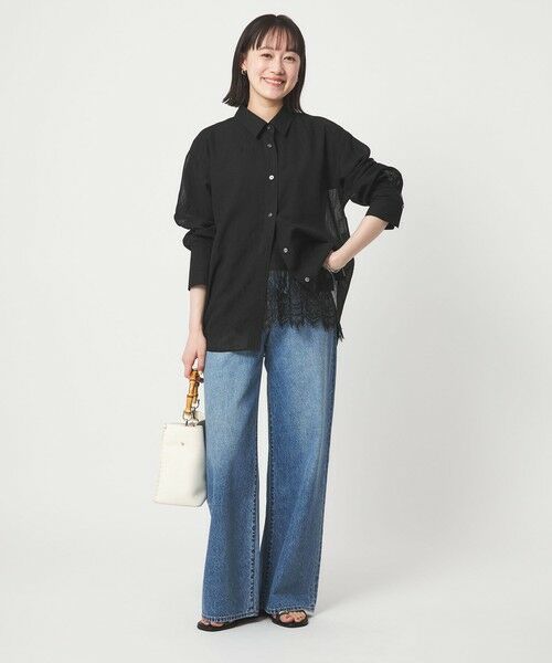 green label relaxing / グリーンレーベル リラクシング シャツ・ブラウス | ［size SHORTあり］ラミーライク ロングスリーブシャツ 通気性 | 詳細7