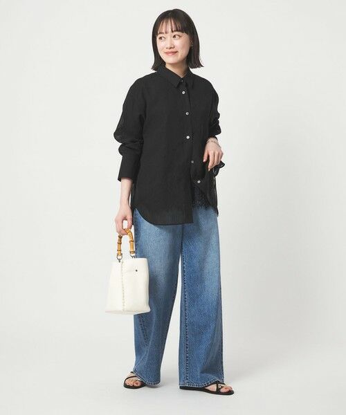 green label relaxing / グリーンレーベル リラクシング シャツ・ブラウス | ［size SHORTあり］ラミーライク ロングスリーブシャツ 通気性 | 詳細8
