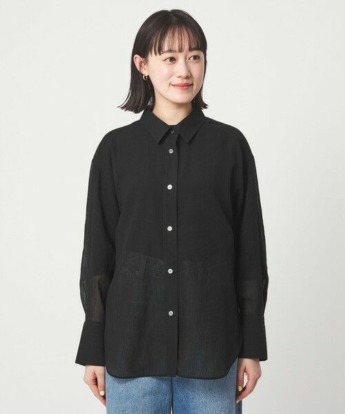 green label relaxing / グリーンレーベル リラクシング シャツ・ブラウス | ［size SHORTあり］ラミーライク シャツ 通気性 | 詳細9