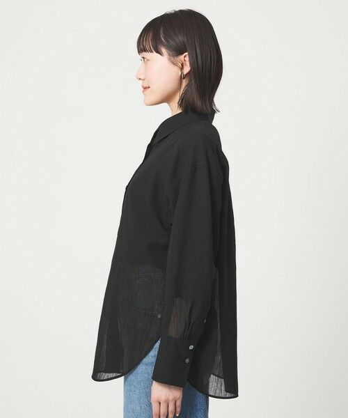 green label relaxing / グリーンレーベル リラクシング シャツ・ブラウス | ［size SHORTあり］ラミーライク シャツ 通気性 | 詳細10