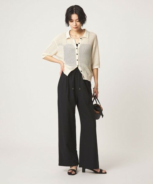 green label relaxing / グリーンレーベル リラクシング その他パンツ | ［size SHORT/TALLあり］BREEZE LINEN ブリーズリネン ワイド パンツ | 詳細4