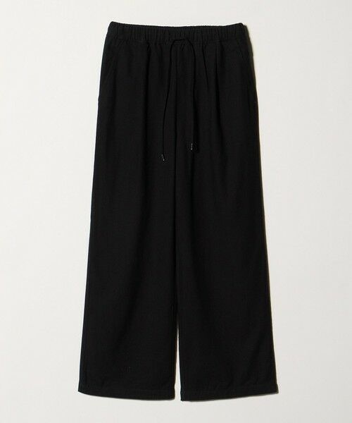 green label relaxing / グリーンレーベル リラクシング その他パンツ | ［size SHORT/TALLあり］BREEZE LINEN ブリーズリネン ワイド パンツ（BLACK）