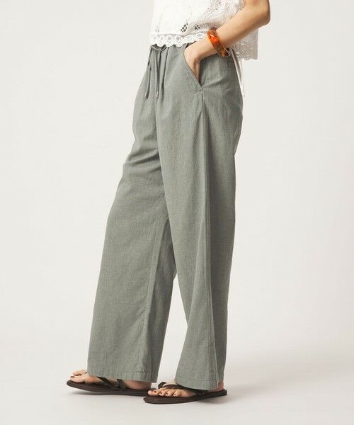 green label relaxing / グリーンレーベル リラクシング その他パンツ | ［size SHORT/TALLあり］BREEZE LINEN ブリーズリネン ワイド パンツ | 詳細20