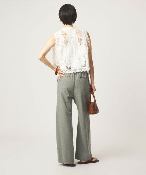 green label relaxing / グリーンレーベル リラクシング その他パンツ | ［size SHORT/TALLあり］BREEZE LINEN ブリーズリネン ワイド パンツ | 詳細22