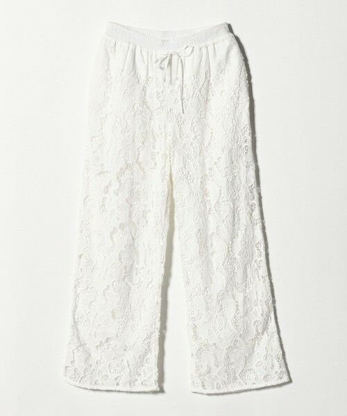 green label relaxing / グリーンレーベル リラクシング その他パンツ | カットワークレース パンツ（OFF WHITE）