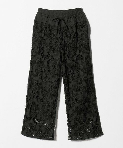 green label relaxing / グリーンレーベル リラクシング その他パンツ | カットワークレース パンツ（BLACK）