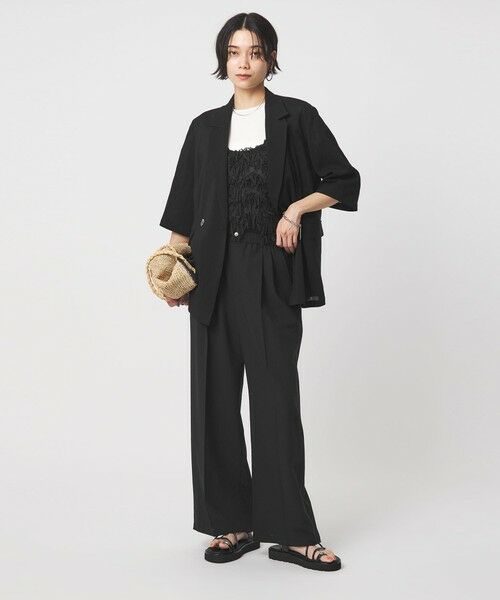 green label relaxing / グリーンレーベル リラクシング その他パンツ | 【結論シリーズ】ドライクロス ニーハイワイド［size SHORT/TALLあり］ | 詳細6