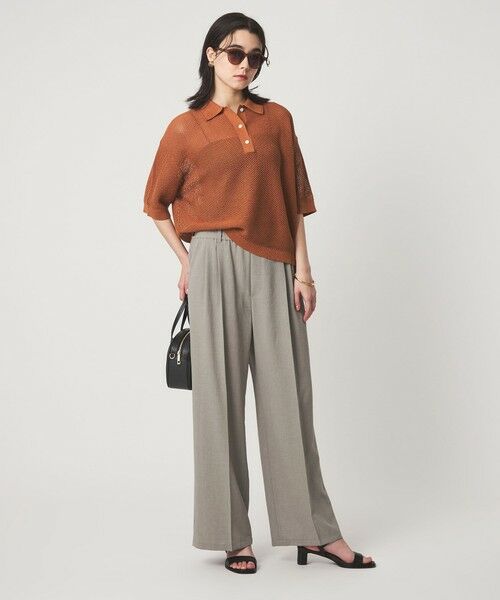 green label relaxing / グリーンレーベル リラクシング その他パンツ | 【結論シリーズ】ドライクロス ニーハイワイド［size SHORT/TALLあり］ | 詳細15