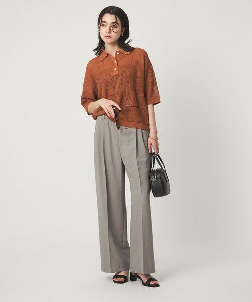 green label relaxing / グリーンレーベル リラクシング その他パンツ | 【結論シリーズ】ドライクロス ニーハイワイド［size SHORT/TALLあり］ | 詳細16