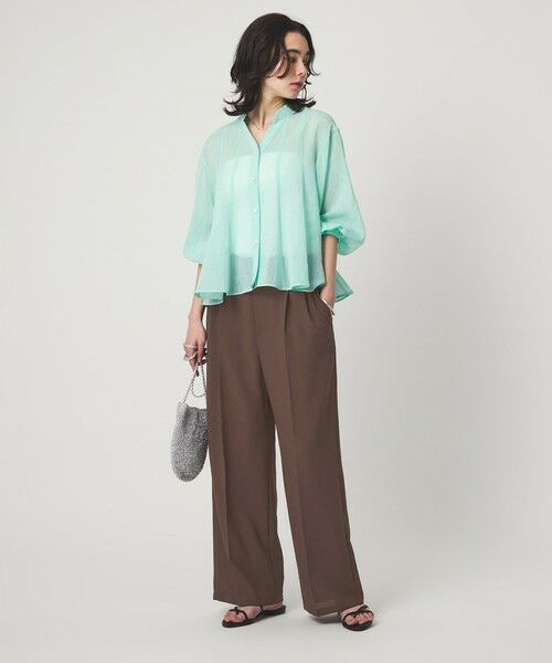 green label relaxing / グリーンレーベル リラクシング その他パンツ | 【結論シリーズ】ドライクロス ニーハイワイド［size SHORT/TALLあり］ | 詳細21