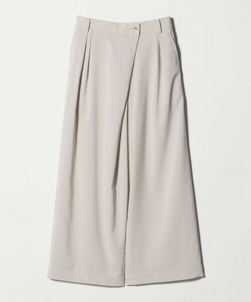 green label relaxing / グリーンレーベル リラクシング その他パンツ | ラップ ワイド パンツ（BEIGE）