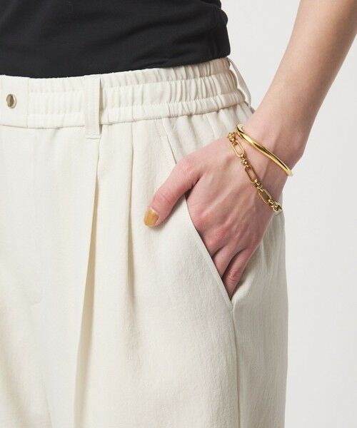 green label relaxing / グリーンレーベル リラクシング その他パンツ | 【結論シリーズ】ドライクロス ニーハイワイド オフホワイト［size SHORT/TALLあり］ | 詳細12