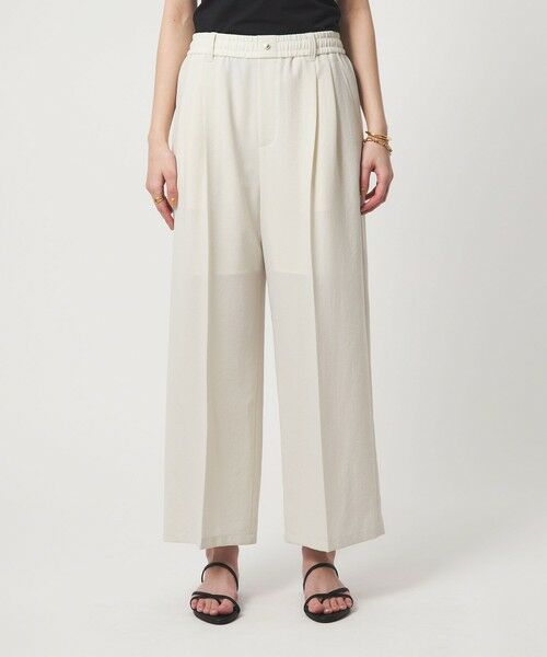 green label relaxing / グリーンレーベル リラクシング その他パンツ | 【結論シリーズ】ドライクロス ニーハイワイド オフホワイト［size SHORT/TALLあり］ | 詳細7