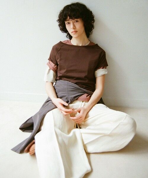 green label relaxing / グリーンレーベル リラクシング その他パンツ | ＜SEASONAL COLLECTION＞ワイド パンツ ナチュラル（NATURAL）