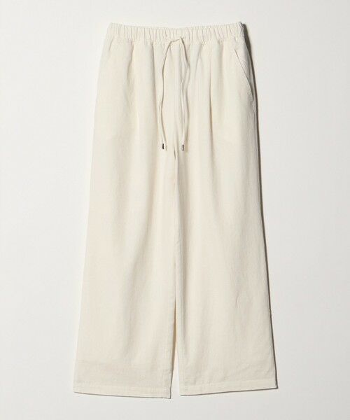 green label relaxing / グリーンレーベル リラクシング その他パンツ | BREEZE LINEN ブリーズリネン ワイド パンツ オフホワイト ドット | 詳細12