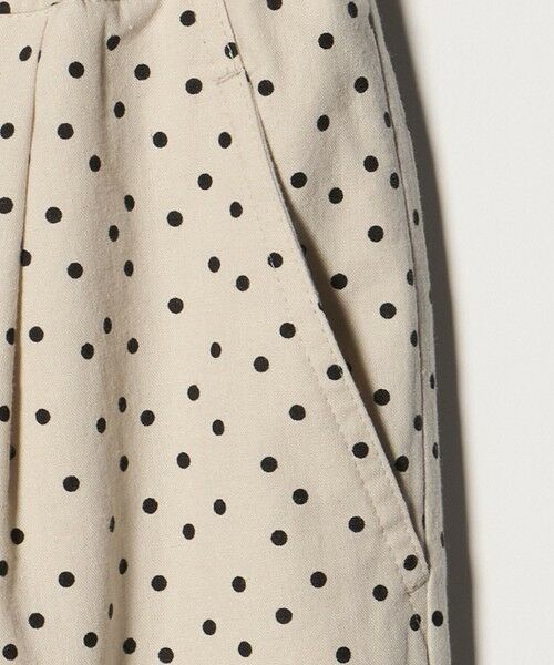green label relaxing / グリーンレーベル リラクシング その他パンツ | BREEZE LINEN ブリーズリネン ワイド パンツ オフホワイト ドット | 詳細6