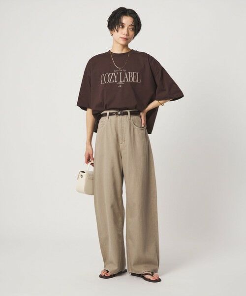green label relaxing / グリーンレーベル リラクシング デニムパンツ | 【別注】＜HEALTHY DENIM＞カーブ デニム  パンツ ベージュ | 詳細3
