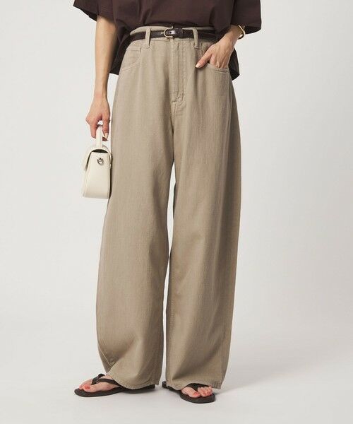 green label relaxing / グリーンレーベル リラクシング デニムパンツ | 【別注】＜HEALTHY DENIM＞カーブ デニム  パンツ ベージュ（BEIGE）