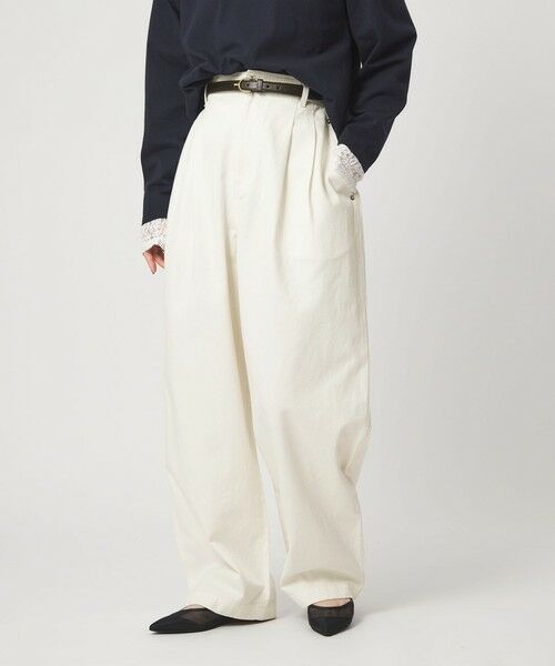 green label relaxing / グリーンレーベル リラクシング デニムパンツ | 【WEB限定】＜at ease＞カーブ デニム パンツ（OFF WHITE）