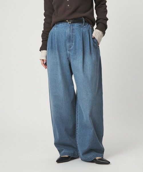 green label relaxing / グリーンレーベル リラクシング デニムパンツ | 【WEB限定】＜at ease＞カーブ デニム パンツ（LT.BLUE）