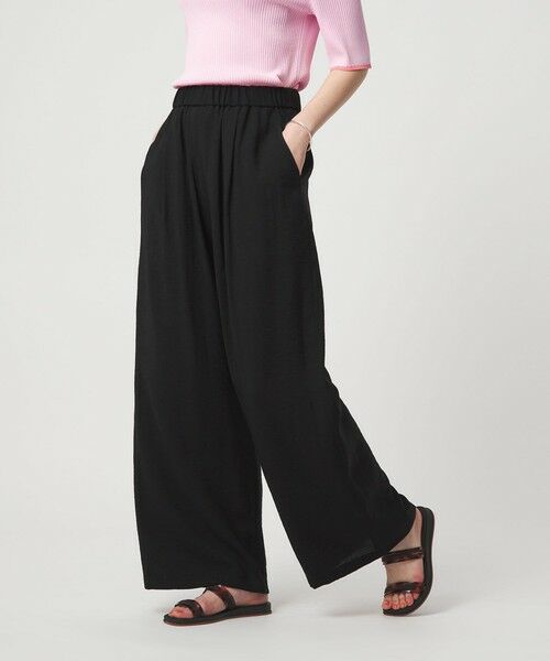 green label relaxing / グリーンレーベル リラクシング その他パンツ | ［size SHORTあり］【WEB限定】＜at ease＞ドロスト ワイド パンツ | 詳細2