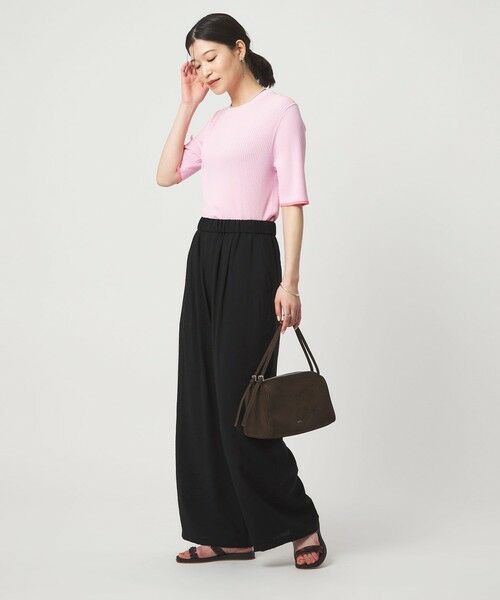 green label relaxing / グリーンレーベル リラクシング その他パンツ | ［size SHORTあり］【WEB限定】＜at ease＞ドロスト ワイド パンツ | 詳細3