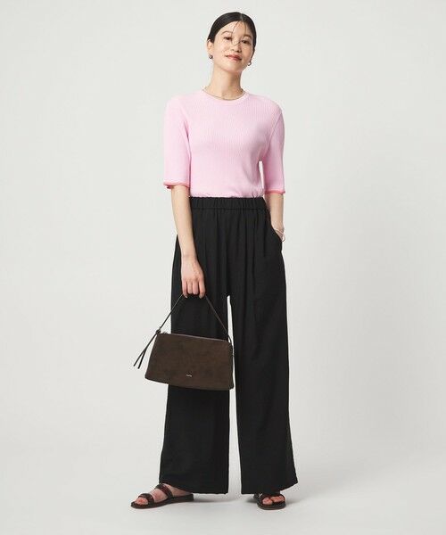 green label relaxing / グリーンレーベル リラクシング その他パンツ | ［size SHORTあり］【WEB限定】＜at ease＞ドロスト ワイド パンツ | 詳細4