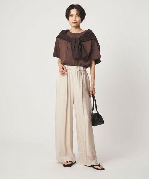 green label relaxing / グリーンレーベル リラクシング その他パンツ | ［size SHORTあり］【WEB限定】＜at ease＞ドロスト ワイド パンツ | 詳細8