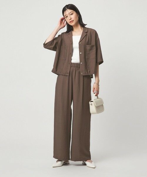 green label relaxing / グリーンレーベル リラクシング その他パンツ | ［size SHORTあり］【WEB限定】＜at ease＞ドロスト ワイド パンツ | 詳細12