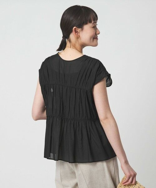 green label relaxing / グリーンレーベル リラクシング シャツ・ブラウス | ボリューム 2WAY リボン ノースリーブ ブラウス | 詳細9