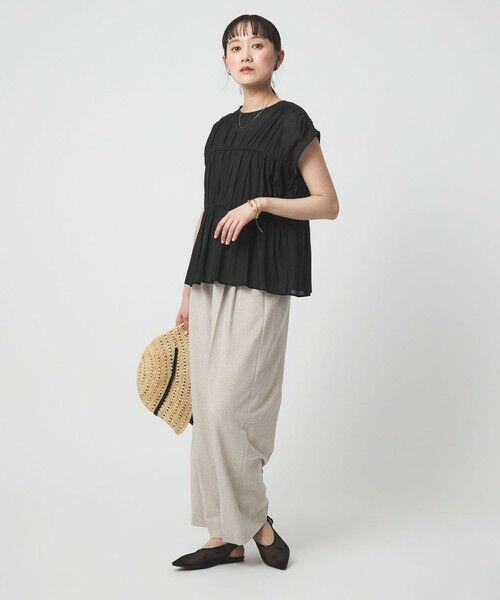 green label relaxing / グリーンレーベル リラクシング シャツ・ブラウス | ボリューム 2WAY リボン ノースリーブ ブラウス | 詳細13