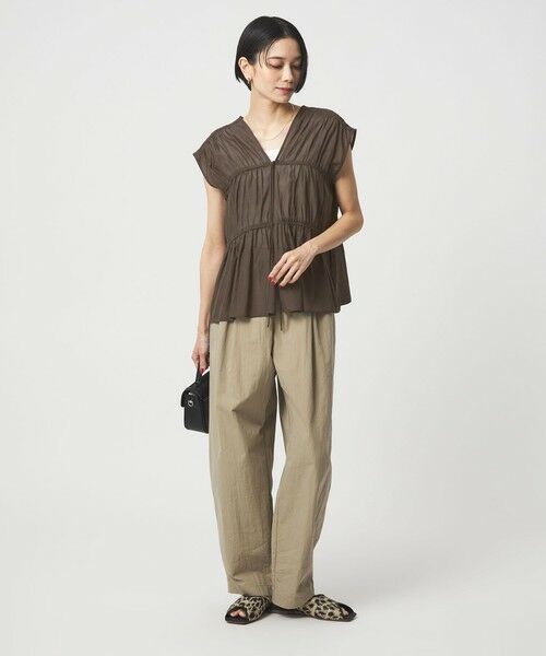 green label relaxing / グリーンレーベル リラクシング シャツ・ブラウス | ボリューム 2WAY リボン ノースリーブ ブラウス | 詳細18