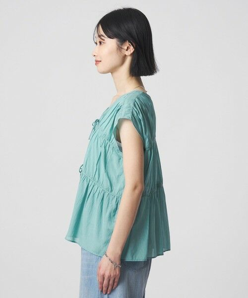 green label relaxing / グリーンレーベル リラクシング シャツ・ブラウス | ボリューム 2WAY リボン ノースリーブ ブラウス | 詳細25