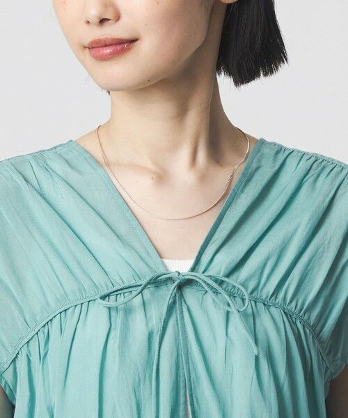 green label relaxing / グリーンレーベル リラクシング シャツ・ブラウス | ボリューム 2WAY リボン ノースリーブ ブラウス | 詳細27